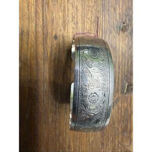 Dancraft Sterling Silver Engraved Wide Cuff Bracelet 16.36g